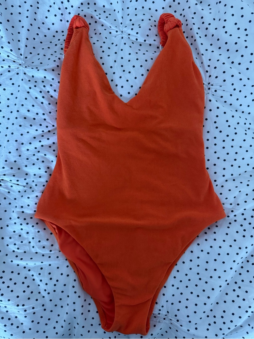 Sanctuary swim vibrant orange one piece swimsuit with tie details